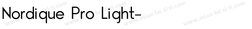 Nordique Pro Light字体转换